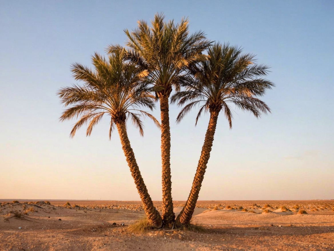 Palm trees at golden hour in Arizona's East Valley